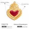 Acessórios de joias DIY transfronteiriços Pingente de colar de amor estilo Gótico Médio Pingente de aço inoxidável banhado a ouro 18k pingente único em estoque