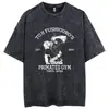 Negro Lavado Merchandising de Anime Japonés Jujutsu Kaisen Zenin Gojo Estilo Europeo y Americano Algodón Estampado Elegante