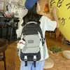 Mochila Nueva de Verano Estilo 26 para Estudiantes, Versátil para Uso Diario, Linda y Ligera, con Accesorios, Mochila Fresca, Dulce y de Moda