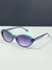 Óculos de Sol Fashion com Armação Oval Casual Retrô para Mulheres Tendência Estilo Europeu e Americano Proteção Solar Estiloso Versátil Óculos de Sol Estilo de Rua