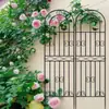 Suporte Simples para Flores Pothos ao Ar Livre Estrutura para Trepadeira de Rosas em Grade de Varanda ao Ar Livre Suporte de Plantas e Flores de Ferro para Jardim de Chão