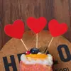 Suministro directo de fábrica tarjeta de corazón tarjeta de amor banderín de tarjeta suministros de decoración para hornear pasteles al por mayor un paquete de 10