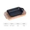 Plancha Rectangular de Hierro Fundido Engrosada para Teppanyaki Barbacoa Cocina Japonesa y Coreana Plancha Antiadherente para Barbacoa Plancha de Hierro para Bistec