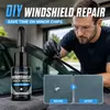 KineShineX Fluido de Reparo para Para-brisa de Carro Repara Rapidamente Rachaduras, Amassados e Fissuras - Resina de Auto-Reparo
