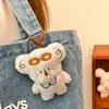 Etiqueta de Nome de Animal de Pelúcia Fofo Desenho Animado Bolsa Menina Brinquedo de Boneca Versátil Chaveiro Decoração Pingente