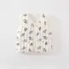 Chaleco de algodón para bebé, 80 g, coche de juguete; chaleco cálido acolchado para niños; chaleco exterior para niños y bebés; chaleco exterior para bebé