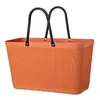 Cesta Portátil para Ropa Sucia de Gran Capacidad para el Hogar Cesta Portátil Irrompible para Verduras con Patrón de Tela Apilable Cesta de Almacenamiento