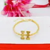Nuevo Estilo Chino Geométrico Flor de Coche Pulsera Diseño de Nicho Joyería de Mano para Mujeres Chapado en Oro Regalo para Mejores Amigas Joyería de Estilo Simple Genial Venta al por Mayor