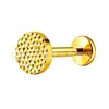 Jiangtai F136 Titânio Venda Quente Transfronteiriça Studs de Lábio Martelados e Studs de Orelha Corpo de Liga de Titânio G23 Joias para Piercing Studs de Osso da Orelha