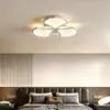 Lámpara de techo protectora para los ojos con pétalos de ginkgo, lámpara para sala de estar, luz LED principal de arte moderno para el pasillo, luminaria de interior