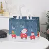 Bolsas de Presente de Natal Desenhadas em Estoque, Bolsas de Presente Portáteis Dobráveis Laminadas de TNT, Sacos de Doces de Halloween