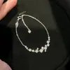 Pulsera de Burbujas de Plata de Ley S925 Diamante Verano Lujo Ligero Versátil Fresca Dulce Pulsera Deslizante de Chica Mala