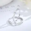Anillo de Pareja Nudo Gemelo de Möbius para Hombre y Mujer Un Par de Anillos Abiertos Ajustables de Diseño Nicho Simple y a la Moda