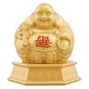 Nuevo Oro Arena Buda Maitreya Diarios Oro Suerte Adornos Buda Panzudo Estatuas Artesanías Decoración de Escritorio