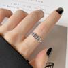 S925 Sterling Silver Vintage Old Money Rich Mahjong Anel Nicho Feminino Design Moderno Anel Moda Anel de Dedo