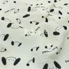 Tela de gasa crepé de algodón de doble capa con estampado de dibujos animados para manta de ropa de bebé