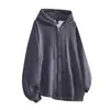 Comercio Exterior Americano Venta Fuerte Algodón 360g Suéter Cardigan con Capucha Chaqueta Primavera y Otoño Holgado Cómodo Parejas