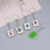 Criativo mahjong abertura chaveiro diy handmade fone de ouvido capa protetora pingente saco ornamentos jóias material acessórios