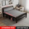 Cama plegable individual, cama doble, cama para el almuerzo, cama sencilla para el hogar, habitación de alquiler de 1,5 metros, cama de madera, cama portátil de hierro para adultos