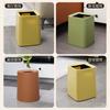 Bote de basura estilo ins para el hogar color sólido doble barril estilo occidental sala de estar cocina cesto de papel nuevo de alta gama gran capacidad de aspecto elevado