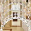 Cortina de cuentas de calabaza de cristal Cortina de puerta de dormitorio moderna Cortina divisoria Decoración de entrada Sala de estar Balcón Cortina colgante para baño sin taladro