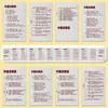 24 Folhas de Tabelas Diagnósticas de Medicina Tradicional Chinesa Notas Diagnósticas Concisas de TCM Fáceis de Memorizar Autoverificação de Qualidade Adesivos de Conhecimento