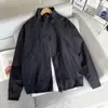 Chaqueta de trabajo corta de corte y costura Cleanfit con cuello alto para hombre, cortavientos de marca de alta gama a prueba de viento, agua y polvo para otoño