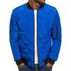 Comercio exterior Chaqueta casual para hombre 2020 talla europea transfronteriza chaqueta slim para hombre de color sólido acolchada con rombos al por mayor