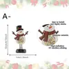 Figurillas de madera navideñas más vendidas transfronterizas: Papá Noel, muñeco de nieve y renos - perfectos para crear un ambiente festivo en tu escritorio y como regalo de Navidad