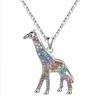 Amazon Collar Lindo de Dibujos Animados Jirafa Colorida Collar Largo Collar de Animales Arcoíris Regalo de Cumpleaños Festivo