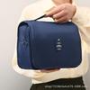 Bolsa de Tocador Colgante para Viaje, Bolsa de Maquillaje de Gran Capacidad, Bolsa de Tocador con Gancho de Tela Oxford, Bolsa de Almacenamiento para Viaje