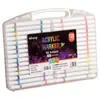 Marcador Acrílico de Doble Punta y Doble Color, Marcador Grueso de Doble Color para Niños y Estudiantes, Bolígrafo de Colorear para Diarios, Se Puede Superponer para Mezclar Colores