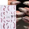 2025 Pegatinas Transfronterizas para Uñas Nuevo Estilo Caliente Europeo y Americano Uñas Hueso de Serpiente Oscuras y Frescas Pegatinas de Uñas Adhesivas 3D