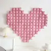 Globo de Película de Aluminio con Forma de Corazón a Cuadros Decoración de Pared de Fondo para Fiesta de Cumpleaños Escena de Arreglo para Propuesta de San Valentín Confesión
