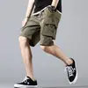 Shorts Masculinos de Verão 2023 Roupa de Trabalho Japonesa Calças Cinco Pontos Estilo Coreano Moderno Casual Solto Estudante Meia Calça