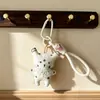 Pingente fofo de pelúcia de coelho e pônei de tecido para meninas, novo acessório versátil para bolsas, chaveiros de carro e cordões