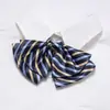 Nuevo Estilo Cuello Rayado Flor Femenino Profesional Estilo Coreano Stewardess de Banco Auxiliar Postal Vestido de Trabajo Lazo Corbata de Moño de Negocios