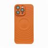 Funda para teléfono iPhone16promax magnética de onda mate de alta calidad para apple 15 color sólido 13pro suave 14x