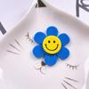 Hanfeng - Cadena para teléfono con diseño de flor sonriente, hecha a mano en acrílico compuesto, accesorios para llaveros y pendientes, 35 mm