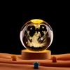 Cross-border dedicado ao novo casal de amor 3d tridimensional gravação a laser bola de cristal quarto atmosfera enfeites de luz noturna