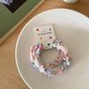 Diadema de Peluche de Puntos de Colores para Mujer, Goma Elástica de Alta Elasticidad, Cuerda para el Cabello Duradera, Cuerda para el Cabello Infantil, Adorno para la Cabeza
