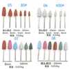 Set de Cabezales de Silicona para Uñas, Herramienta de Cepillo de Cabezal de Lijado Especializado para Lima de Uñas Eléctrica, Herramienta de Pulido, Paquete de 6 Compartimentos