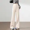 26 Otoño Nuevo Pantalones Deportivos Acampanados Elásticos en Cuatro Direcciones de Cintura Alta Adelgazantes que Levantan Glúteos Pantalones Casuales Versátiles 35070