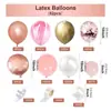 Kit de Arco de Guirnalda de Globos Color Rosa Oro Rosa de 82 Piezas para Cumpleaños de Niñas, Decoración de Fiesta Dulce para Niños