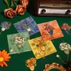 Marcador de Páginas de Metal Floral Dorado Estilo Chino Clásico Caja de Regalo Personalizada Estudiante Gama Alta Exquisito Souvenir Artístico Grabado