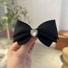 Corea del Sur lazo tocado de diamantes de imitación de alta calidad para mujer diamantes de imitación perla clip lateral de resorte accesorios para el cabello hechos a mano venta al por mayor