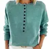 Cárdigan de Punto con Media Botonadura Otoño e Invierno Nuevo Transfronterizo Europeo y Americano Moda Femenina Suéter de Punto Holgado para Mujer Capa Base