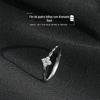 Minsheng quatro folhas trevo flor anel feminino luz luxo aberto anel indicador dedo simples personalizado anel ins design de nicho