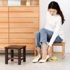 Banquillo para Cambiar Zapatos de Madera Maciza, Banco Pequeño, Taburete Bajo con Ensambles de Caja y Espiga, Adecuado para Baño, Entrada, Personas Mayores y Niños, Uso en Casa, Estilo Vintage para Exteriores