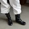 Botines Aumentadores de Altura Interior 2026 Otoño/Invierno Nuevos Botas de Media Caña con Puntera Redonda, Lazo y Fruncidos para Mujer Versátiles y Cómodas